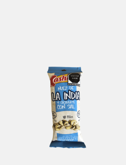 botana de nuez de la india y cacahuates con sal